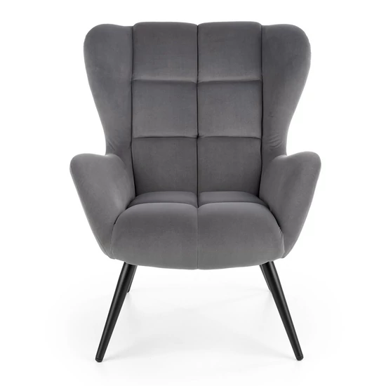 MODERN DESIGN SZÜRKE FÜLES FOTEL