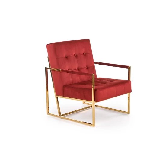 MODERN FÉM VÁZAS PIROS FOTEL