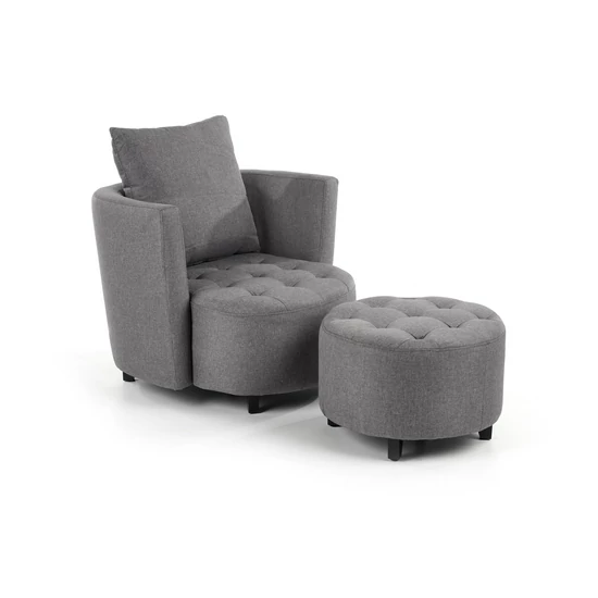 FÉLKÖR ALAKÚ DESIGN FOTEL PUFFAL