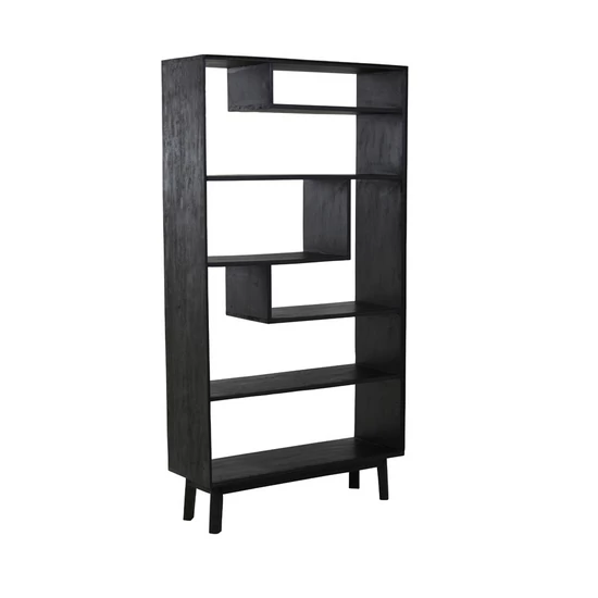 FEKETE SZÍNŰ SKANDINÁV DESIGN FA TÉRELVÁLASZTÓ 192 CM